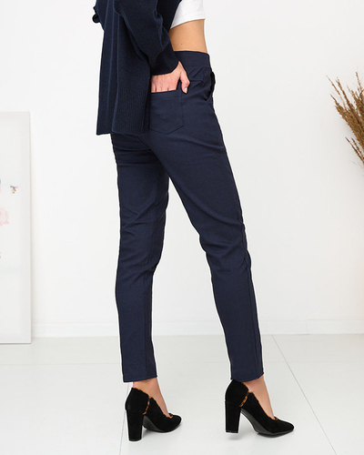 Treggings isolés bleu marine pour femme TAILLE PLUS - Vêtements