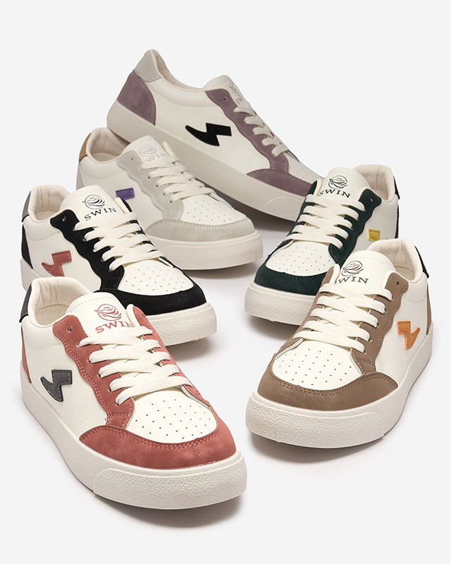 OUTLET Baskets de sport blanches et vertes pour femmes Rozzuci- Footwear