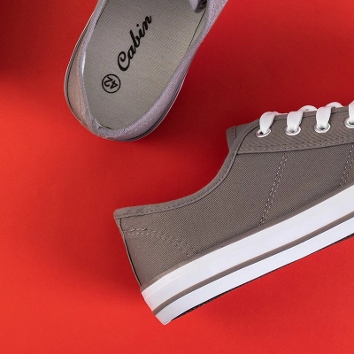 OUTLET Baskets homme Lucas grises - Chaussures