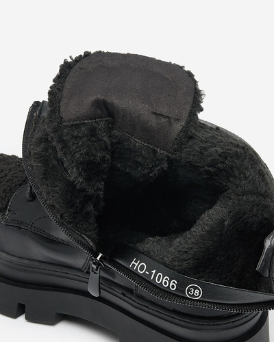 Royalfashion Bottes pour femmes en peau de mouton Faeltone