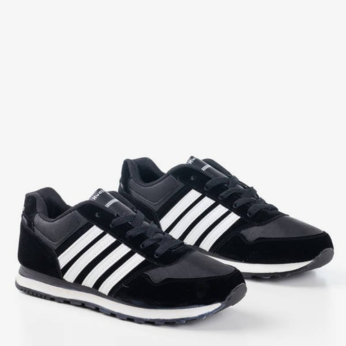 Chaussures de sport pour hommes Gobak noires et blanches - Chaussures
