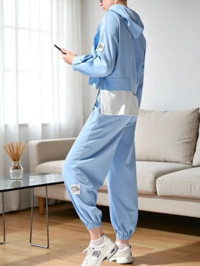 Ensemble en coton Royalfashion pour femmes avec un insert de chemise