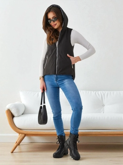 Royalfashion Long gilet matelassé pour femmes