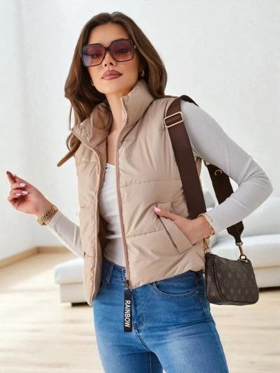 Royalfashion Gilet Court pour Femme