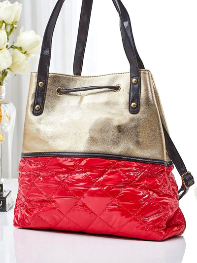 Royalfashion Grand sac à main pour femme Golden Luxe Shopper
