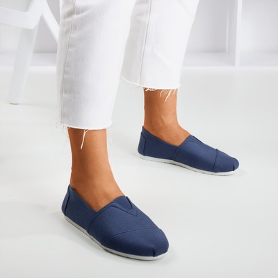 OUTLET Baskets slip-on femme bleu marine Slavarina - Footwear