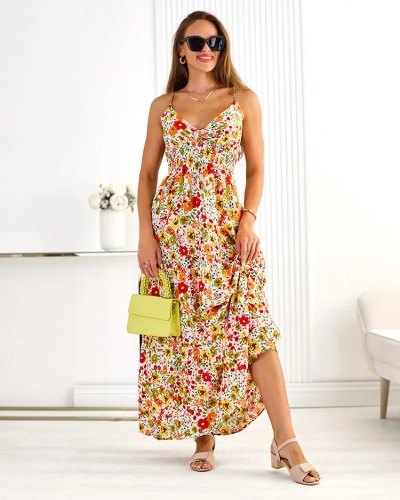 Royalfashion Robe midi en coton pour femme