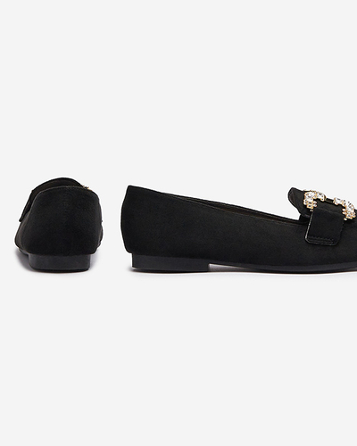 Mocassins noirs pour femmes Jaorica- Footwear