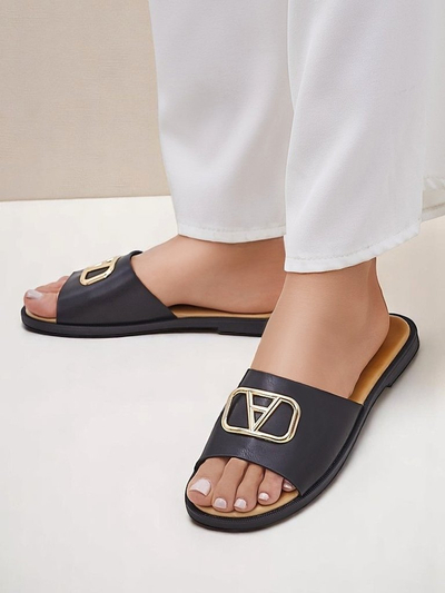 Royalfashion Sandales plates pour femmes Ohanna