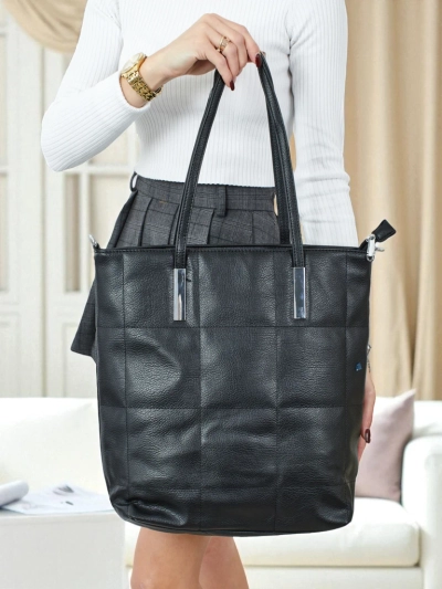 Sac à main shopper pour femmes en cuir écologique Tessira