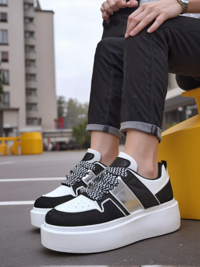Royalfashion Baskets de sport à plateforme pour femmes Gevigos