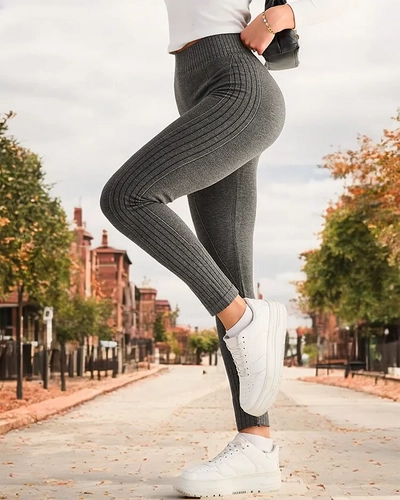 Royalfashion Leggings côtelés isolés pour femmes