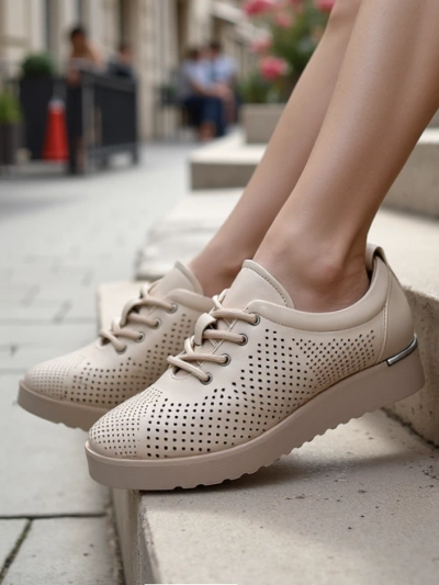 Royalfashion Mocassins perforés pour femmes Gofielle