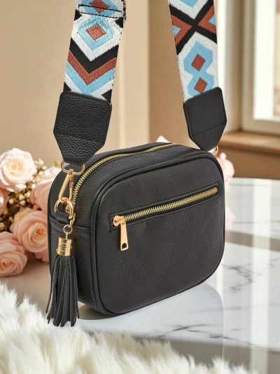 Royalfashion Petit sac à main pour femme en cuir écologique avec bandoulière colorée Kovi Lace