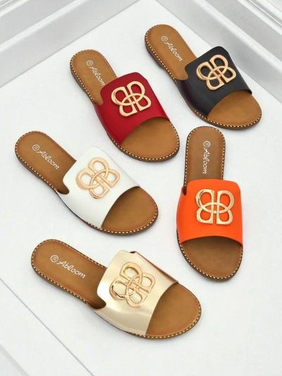 Royalfashion Sandales plates pour femmes Heraklia