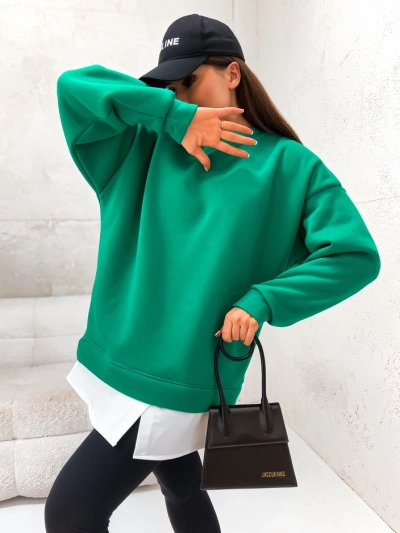 Sweat-shirt en coton pour femmes Royalfashion avec bas amovible