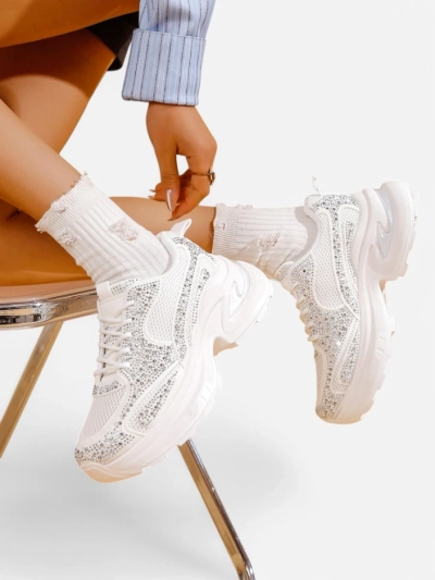 Baskets sportives Royalfashion pour femmes avec strass Bloss