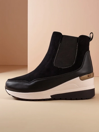 Royalfashion Bottines pour femmes sur un talon caché Zafico