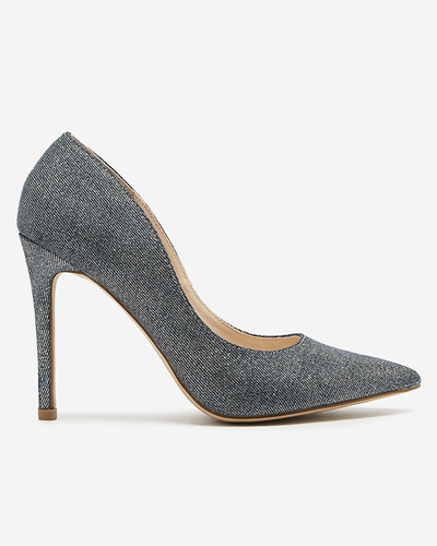 Escarpins à talon pour femme graphite holographique Soddo Footwear