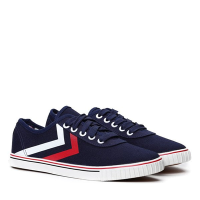 Granatowe, sportowe tenisówki Sunny- Obuwie