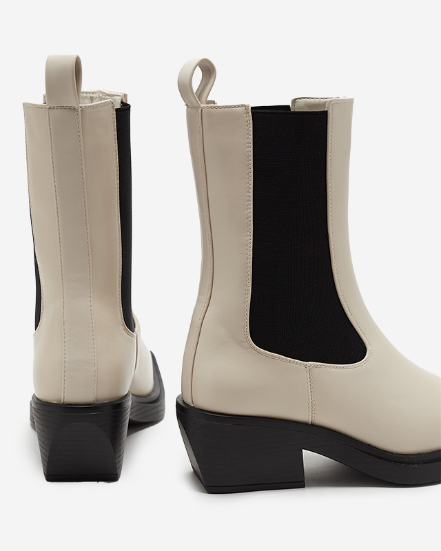 Bottines à enfiler beiges pour femmes Darran - Footwear