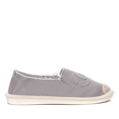 Szare espadryle - Obuwie
