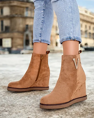 Royalfashion Nerias Bottes à talons pour femmes