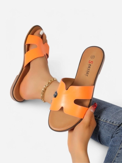 Royalfashion Chaussons à semelles plates pour femmes Evalios