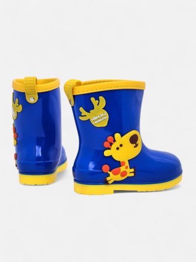 Bottes en caoutchouc Royalfashion pour enfants avec des patchs Good Time