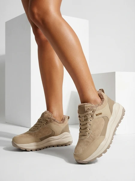 Royalfashion Women's Ruffi Insulated Sneakers