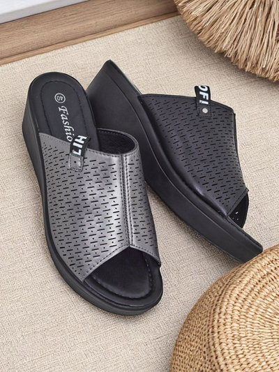 Royalfashion Sandales compensées pour femmes Luna Wedge
