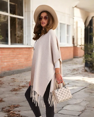 Royalfashion Poncho pour femme