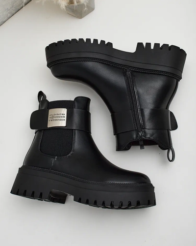 Royalfashion Bottes Dobi en cuir eko pour femme