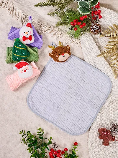 Ensemble de Serviettes de Noël Royalfashion Joyeux Noël