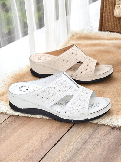 Royalfashion Claquettes pour femmes à semelle épaisse Nova Step