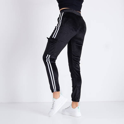 Survêtement femme noir à rayures - Vêtements