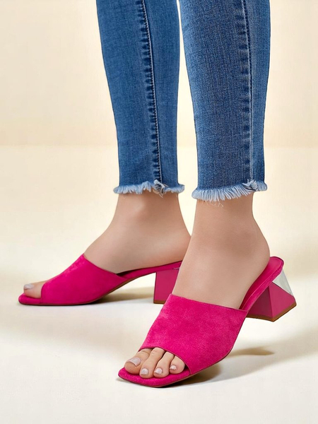 Royalfashion mules pour femmes à talons décoratifs Vollatie