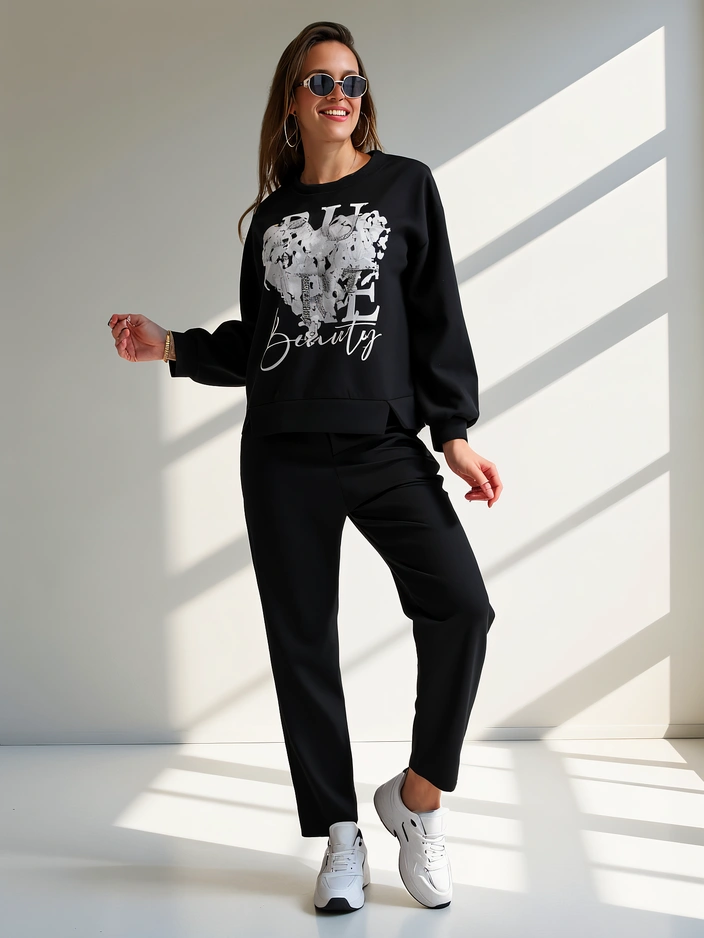 Set en viscose Royalfashion pour femmes avec impression