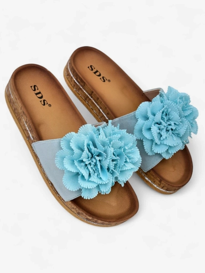 Royalfashion Tongs pour femmes avec fleurs Focce