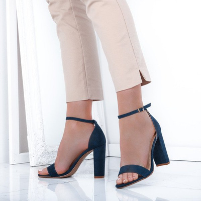 Sandales Alani bleu foncé sur le montant - Chaussures 1