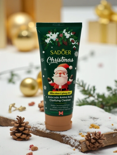 Sadoer Gel Nettoyant Visage de Noël à l'Avocat et aux Acides Aminés