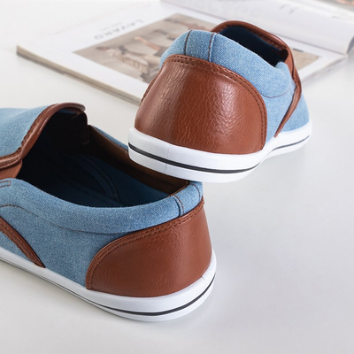 OUTLET Slip on denim homme bleu Groman - Footwear