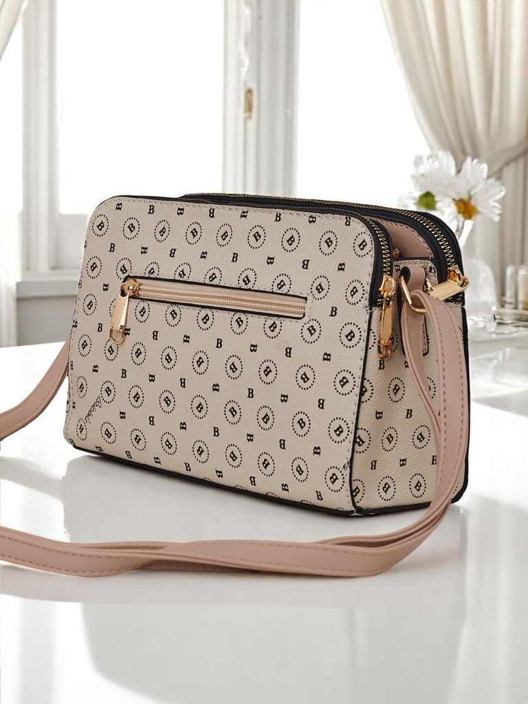 Royalfashion Petit sac à main en cuir écologique avec imprimé Viva Linea
