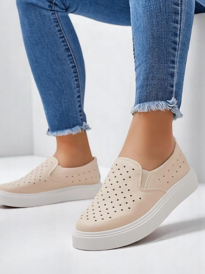 Royalfashion Chaussures de sport à lacets perforées pour femmes Vaned
