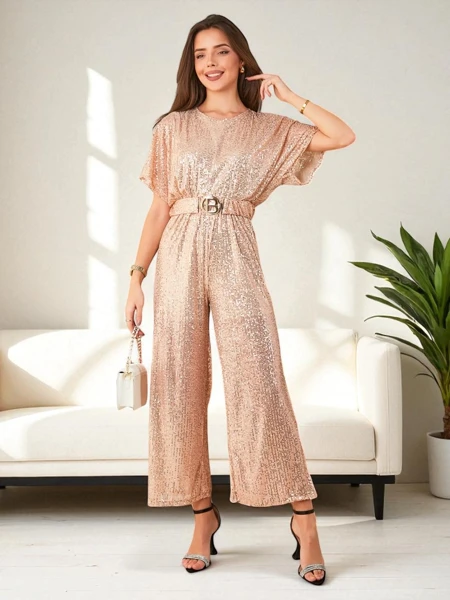 Combinaison longue pour femme Royalfashion avec sequins