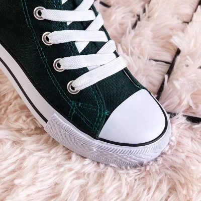 OUTLET Baskets montantes enfant vert foncé Wikitoria - Footwear