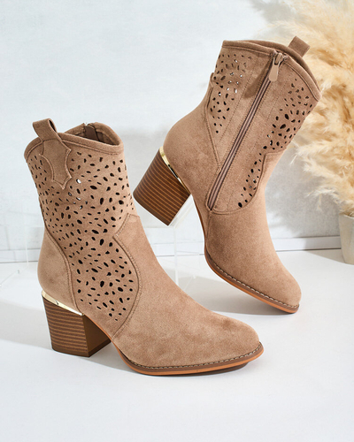 Royalfashion Bottes basses ajourées Mozie pour femme