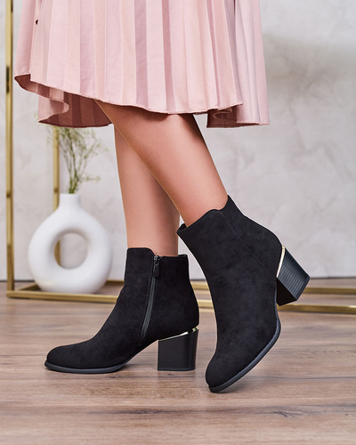 Royalfashion Bottes basses à talon aiguille pour femmes Traestra
