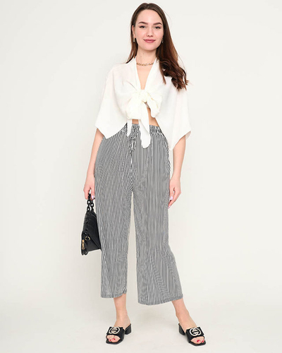 Cape courte femme blanche - Vêtements