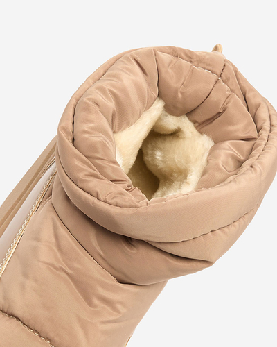 Royalfashion Bottes de neige à enfiler pour femme de couleur marron Ademra